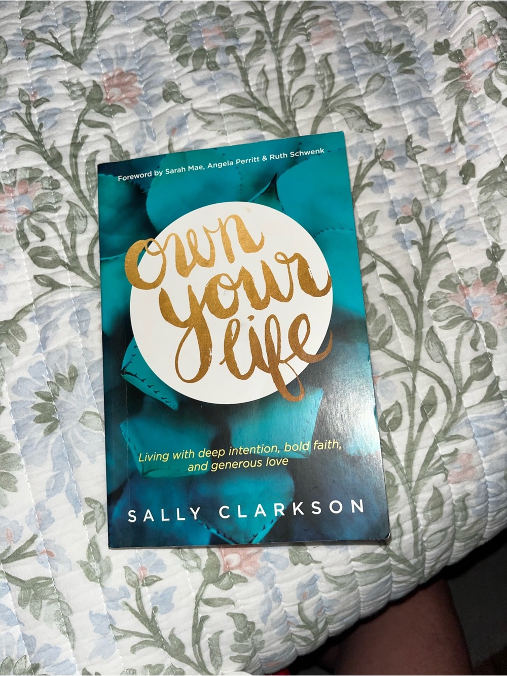 Own Your Life by Sally Clarkson - Teal & Gold Cover